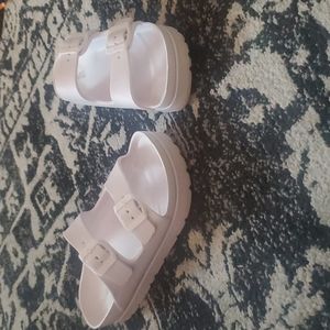 White Platform Sandals